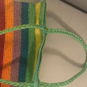Kathy Jeanne Straw Woven Multi-colored Handbag Size OS